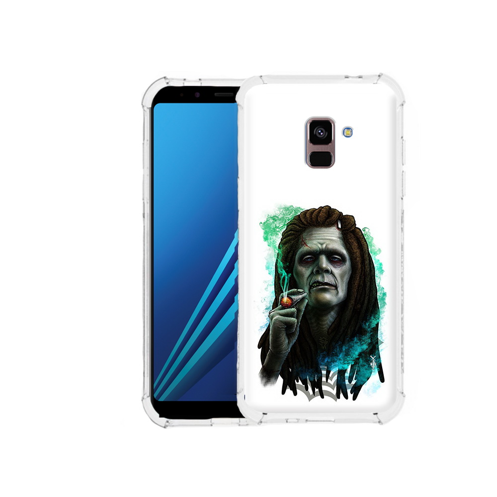 

Чехол MyPads Tocco для Samsung Galaxy A8 Plus зеленый мужчина с сигаретой, Tocco