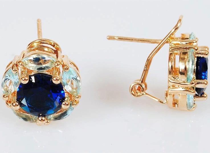 

Серьги из ювелирного сплава Lotus Jewelry 3019E-08sz, шпинель/циркон, 3019E-08sz