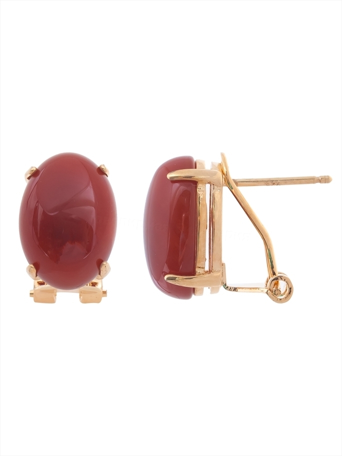 

Серьги из бижутерного сплава Lotus Jewelry 3023E-10red-agate, агат, 3023E-10red-agate
