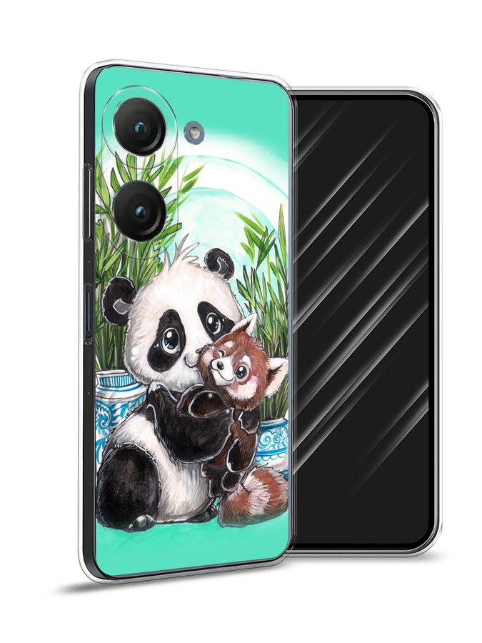 

Чехол Awog на Asus ZenFone 9 "Друзья зверята", Бирюзовый;белый;черный, 44950-2