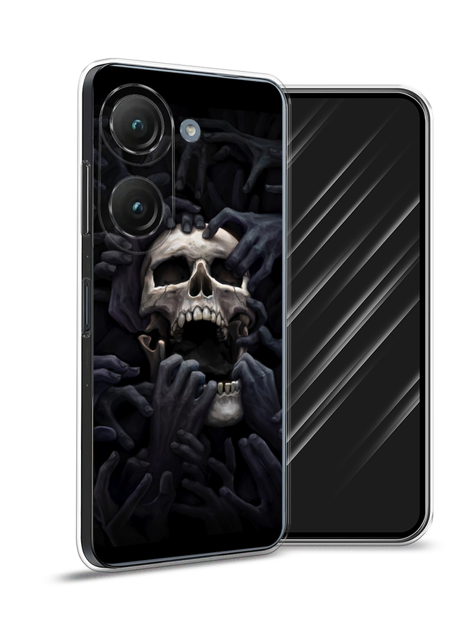 

Чехол Awog на Asus ZenFone 9 "Череп 29 ", Черный;серый, 44950-9