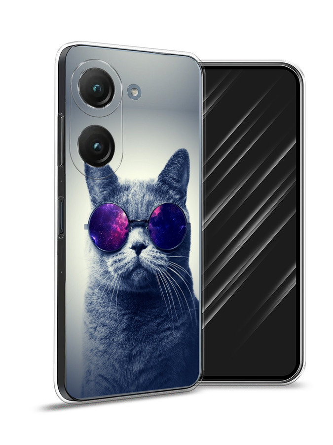 

Чехол Awog на Asus ZenFone 9 "Космический кот", Бордовый, 44950-1