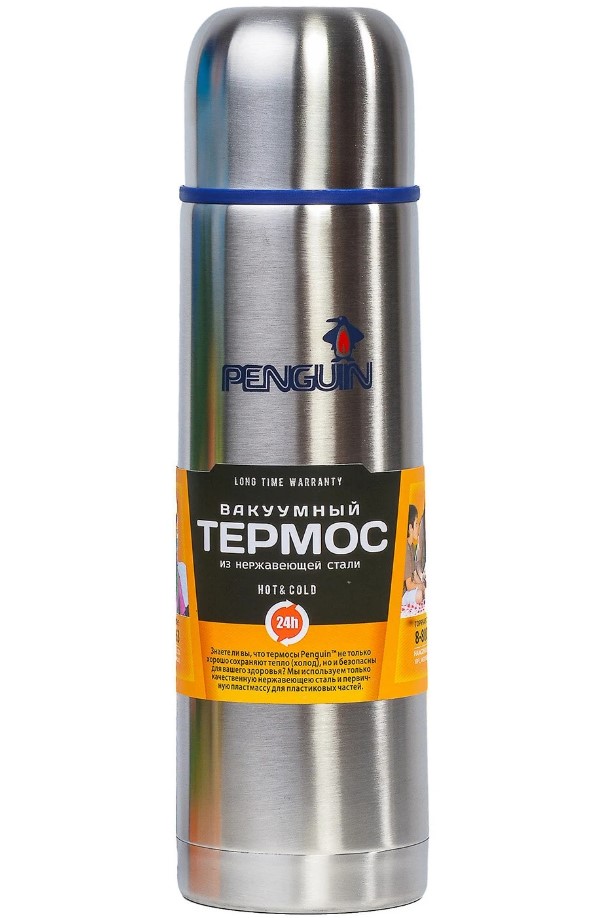 

Термос Penguin 1л BK-46 узкое горло, глухая пробк