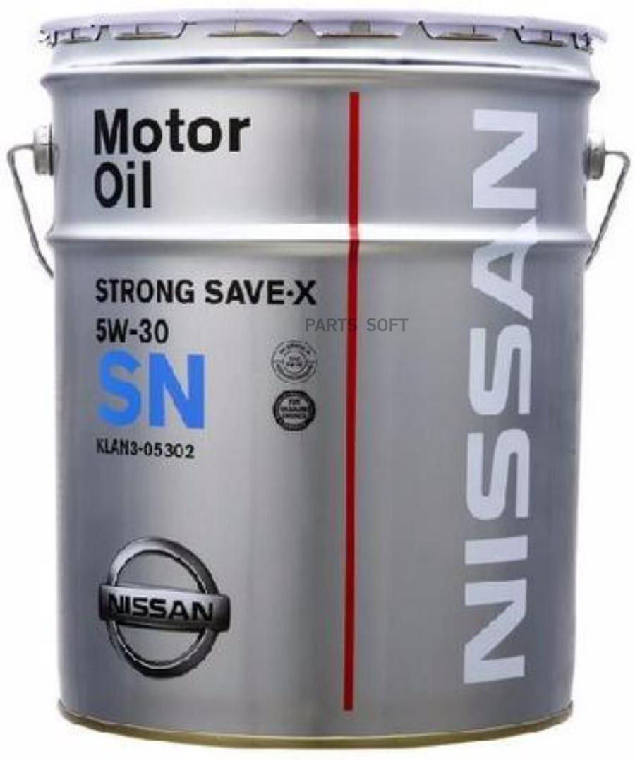 

Моторное масло Nissan SN STRONG SAVE X 5W30 20л