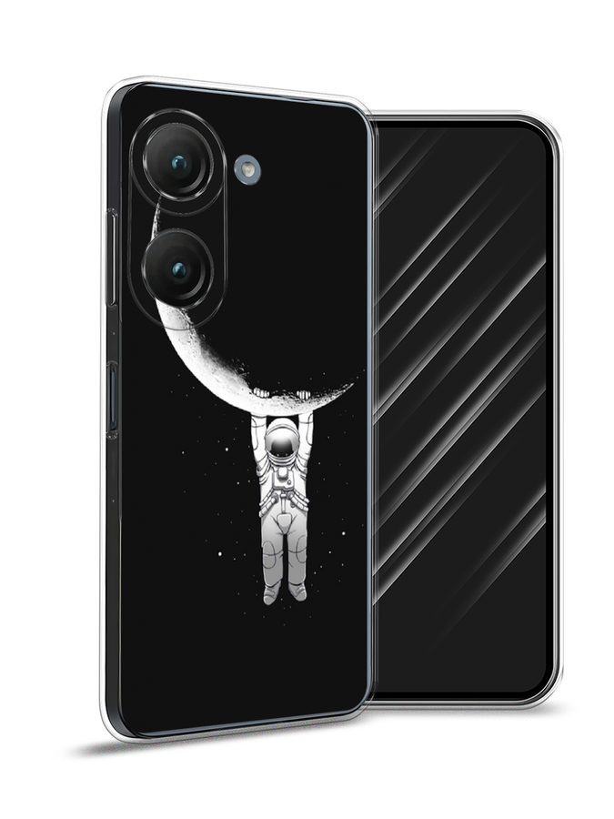 

Чехол Awog на Asus ZenFone 9 "Космонавт", Белый;черный, 44950-4