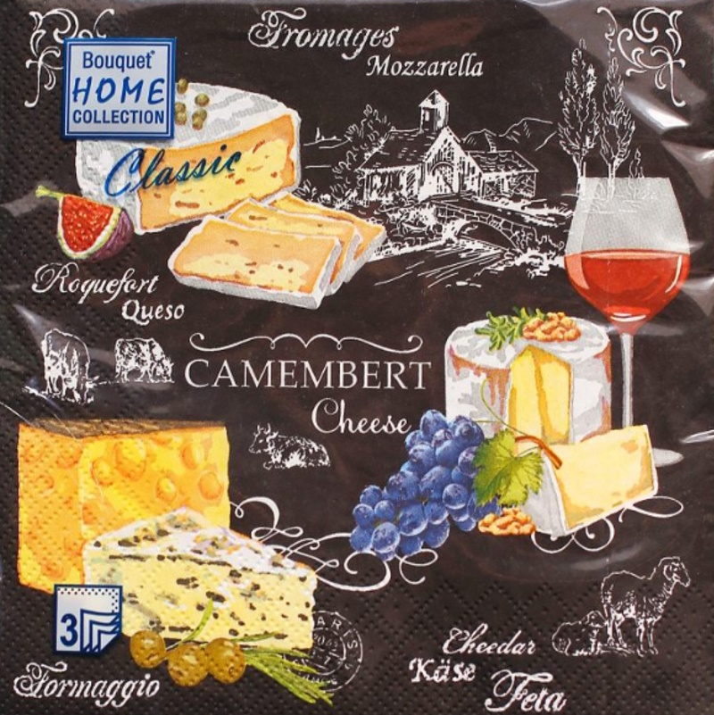 

Набор из: 1. Салфетки бумажные трехслойные Home Collection Classic Застолье x 3 шт.