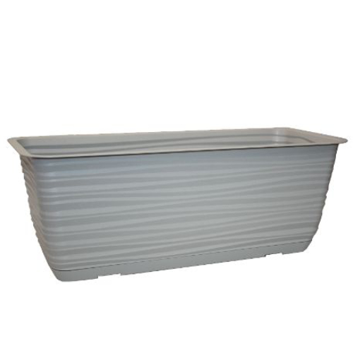 

Балконный ящик с поддоном Form Plastic Сахара, платина, 40 см, 5,7 л., Серый