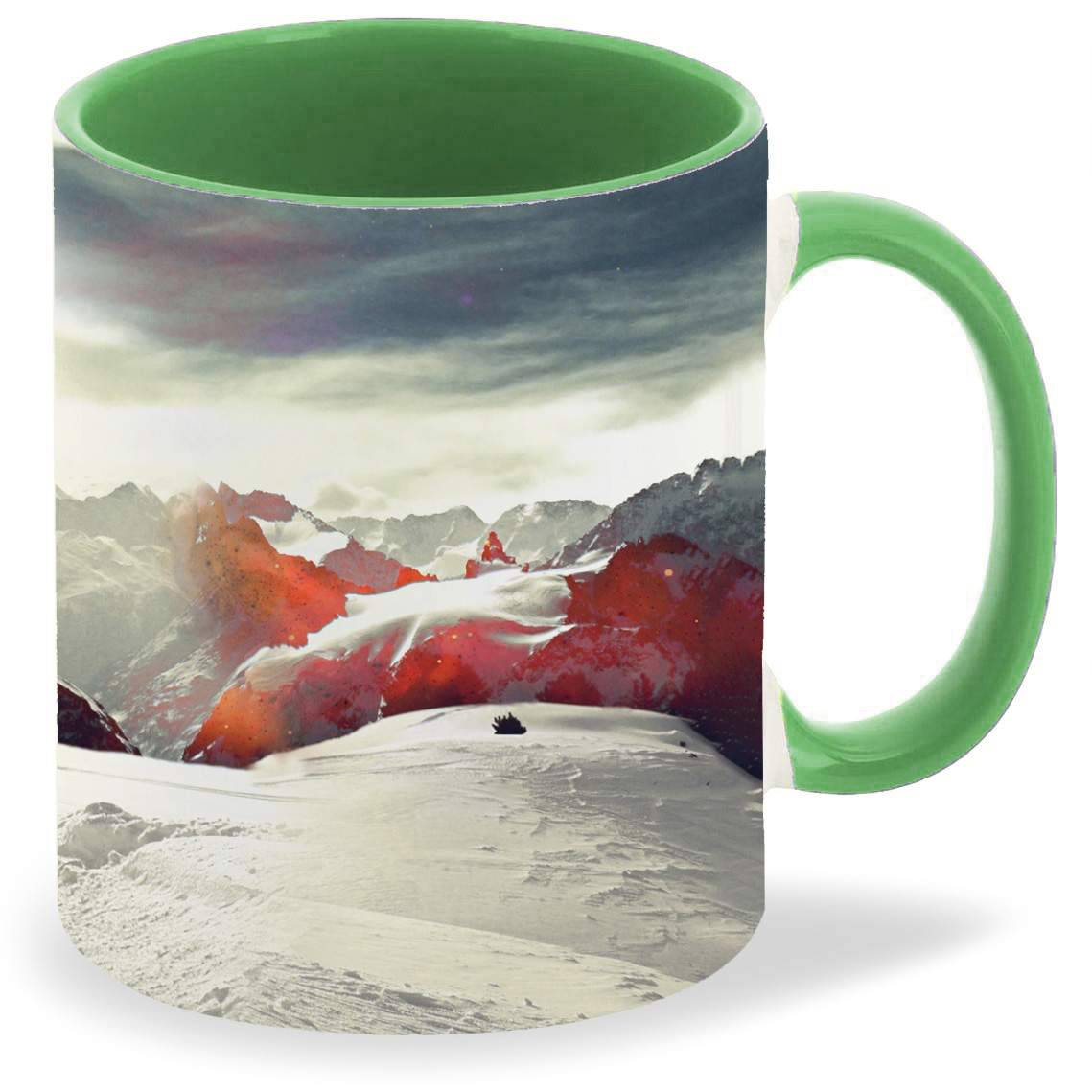 

Кружка CoolPodarok Фон горы в снегу