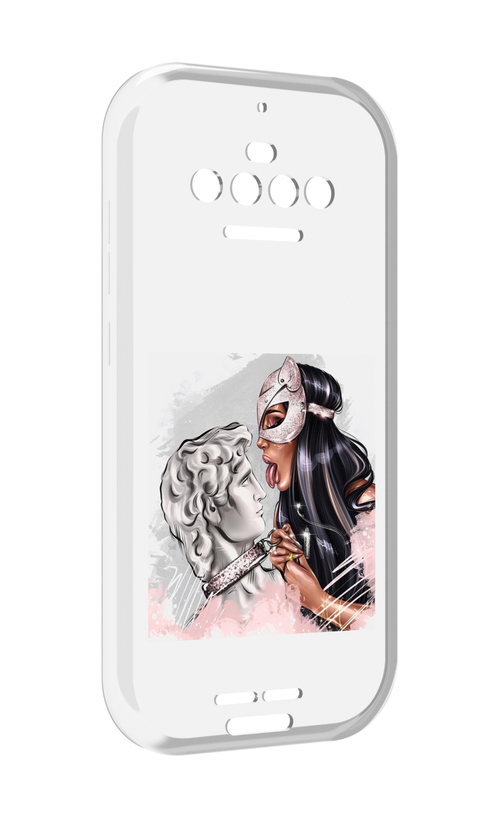 

Чехол MyPads девушка-флирт женский для Oukitel F150 R2022, Прозрачный, Tocco
