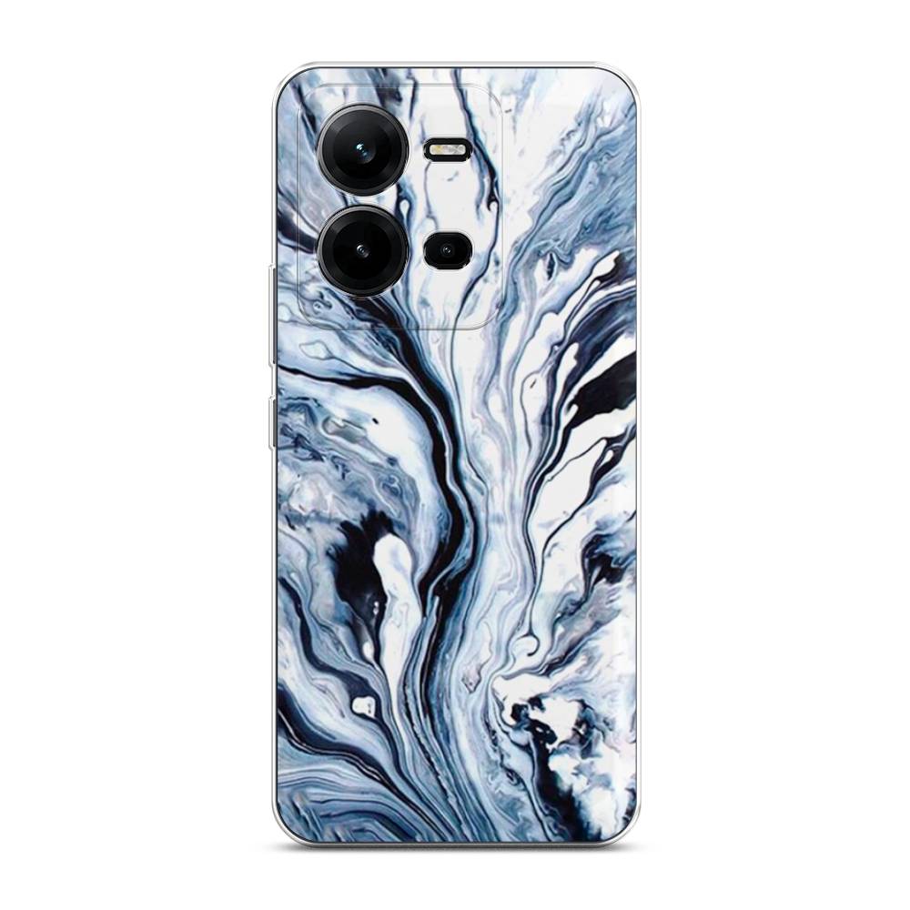 

Чехол Awog на Vivo V25 / Виво V25 "Голубой минерал мрамор"