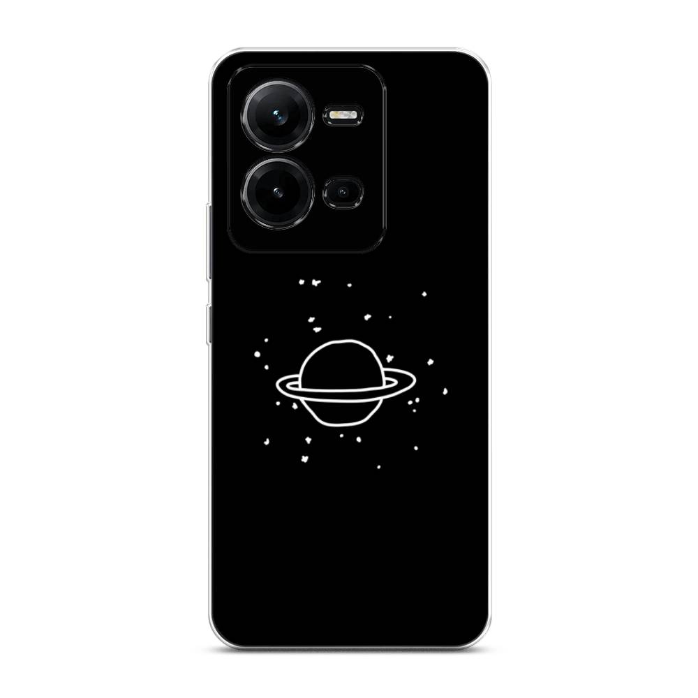 

Чехол Awog на Vivo V25 / Виво V25 "Дудл Юпитера", Белый;черный