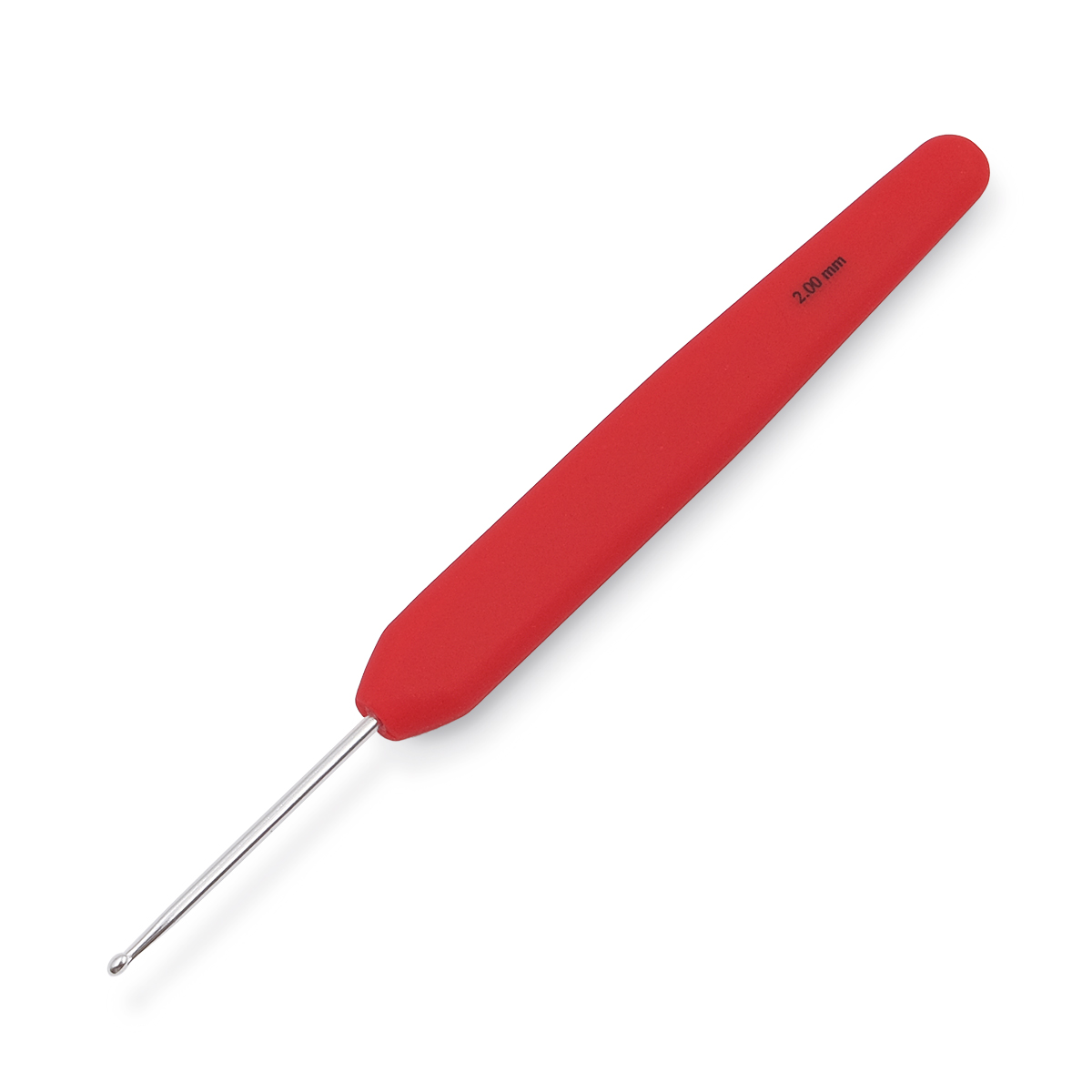 Крючок для вязания с эргономичной ручкой Waves 2мм, алюминий, серебро/розмарин, KnitPro