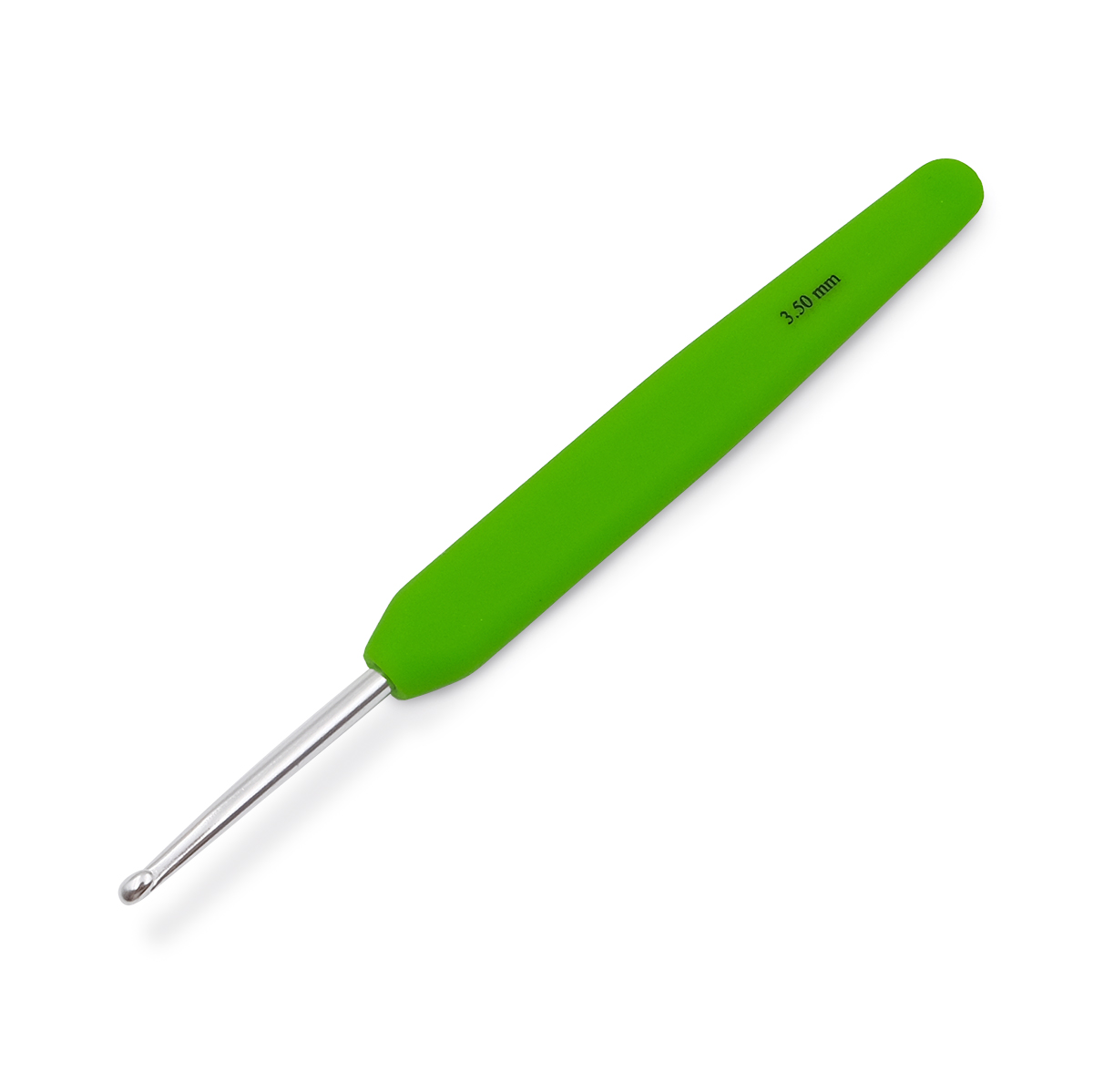 Крючок для вязания с эргономичной ручкой Waves 3,5мм, алюминий, серебро/магнолия, KnitPro