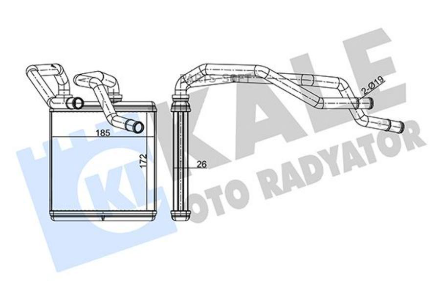 

Радиатор Отопителя Nissan Qashqai/ Qashqai +2/ X-Trail Heater KALE арт. 346650