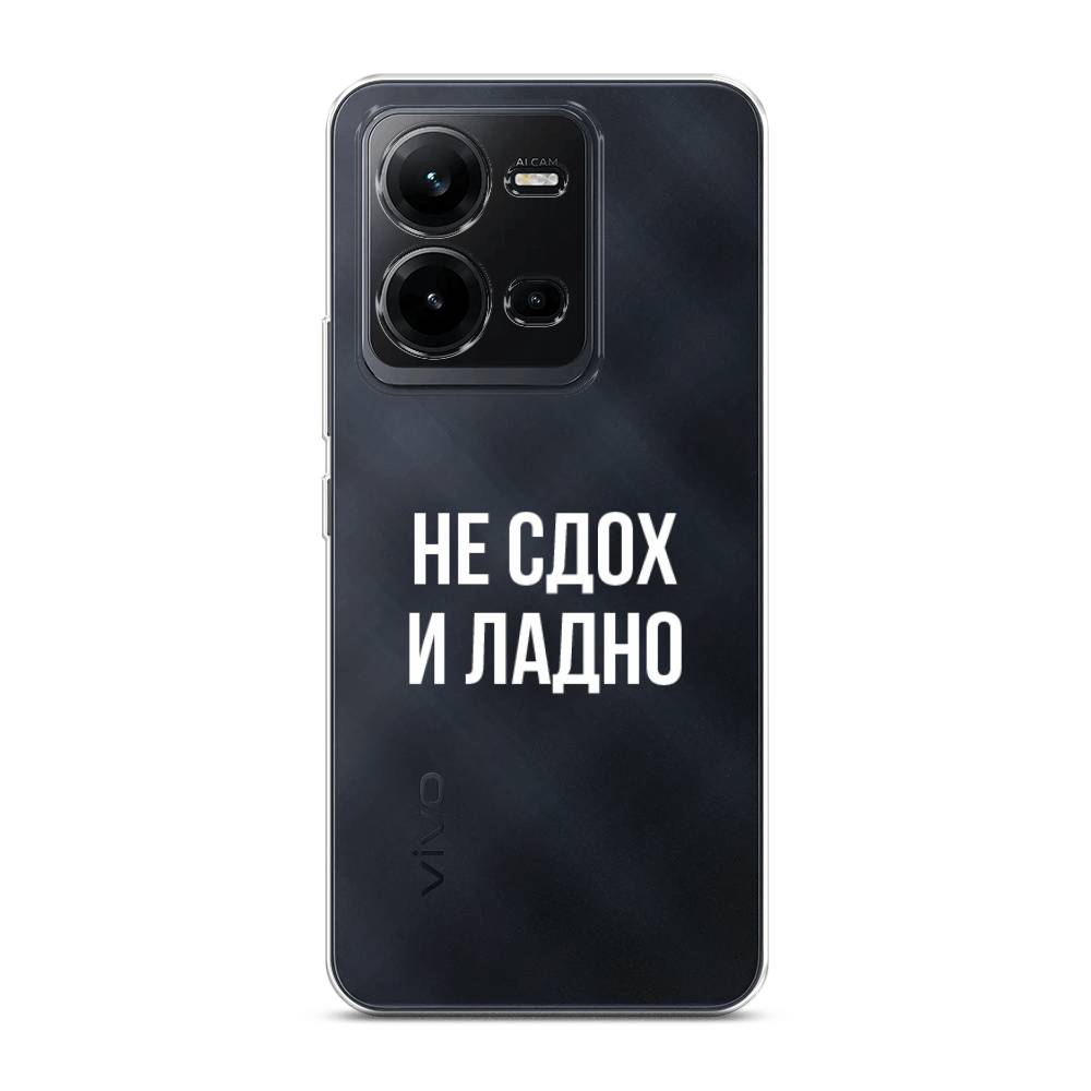 

Чехол Awog на Vivo V25 / Виво V25 "Не сдох и ладно", Бежевый;белый;прозрачный
