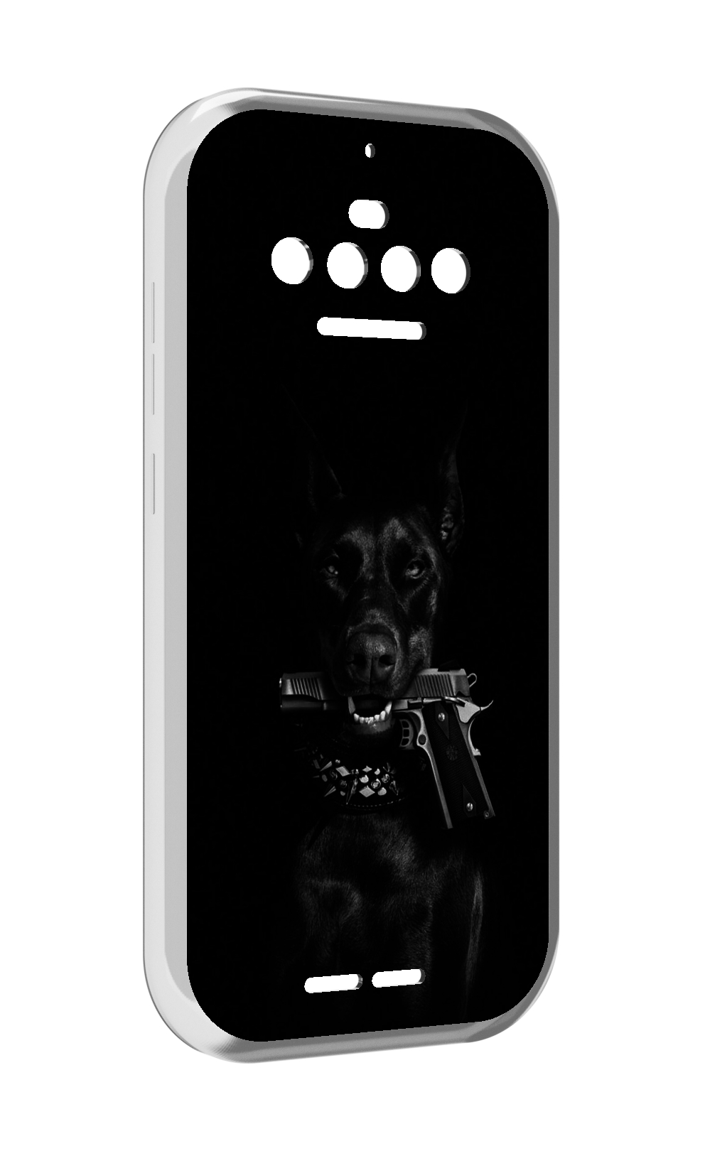 

Чехол MyPads доберман мужской для Oukitel F150 R2022, Прозрачный, Tocco