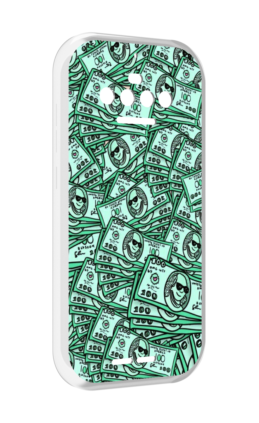 

Чехол MyPads доллары картинка для Oukitel F150 R2022, Прозрачный, Tocco