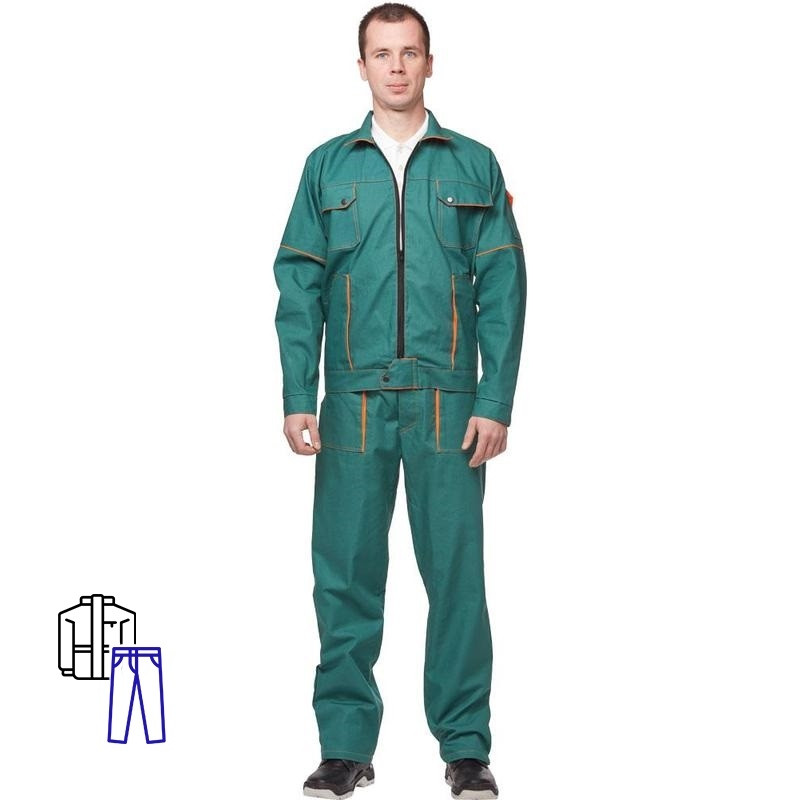 

Костюм рабочий NoBrand 92507-K зеленый 52-54, 170-176