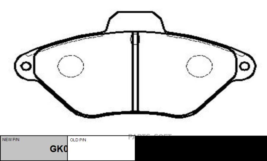 

Тормозные колодки Ctr GK0860