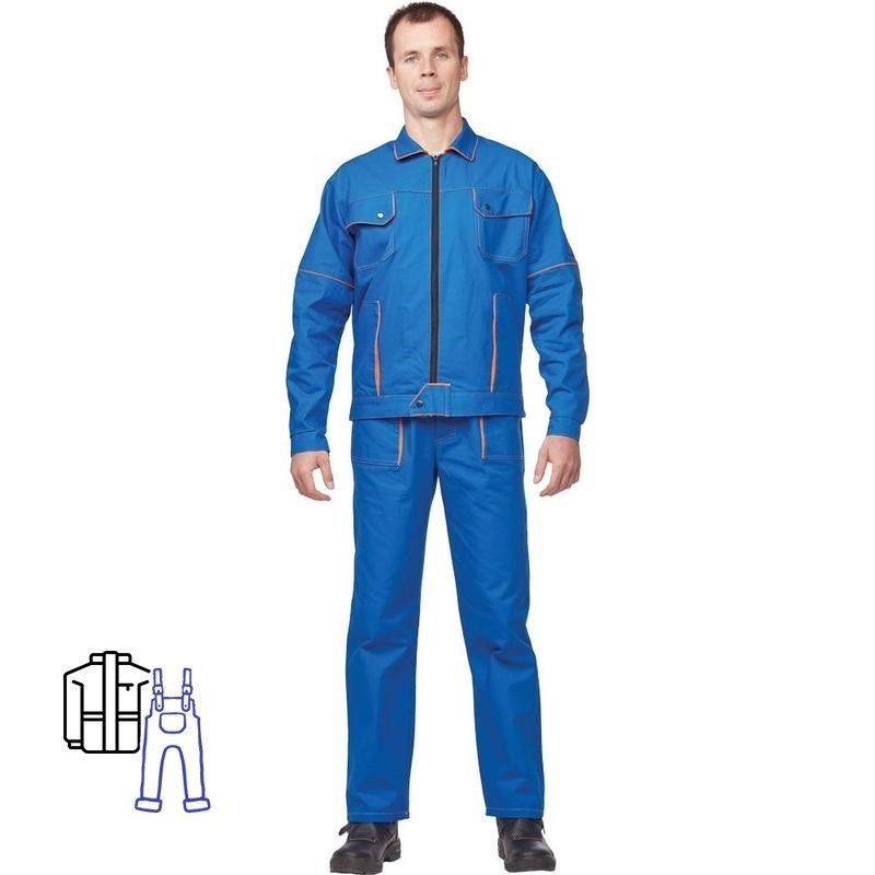 Костюм рабочий NoBrand 364150-K синий 44-46, 182-188