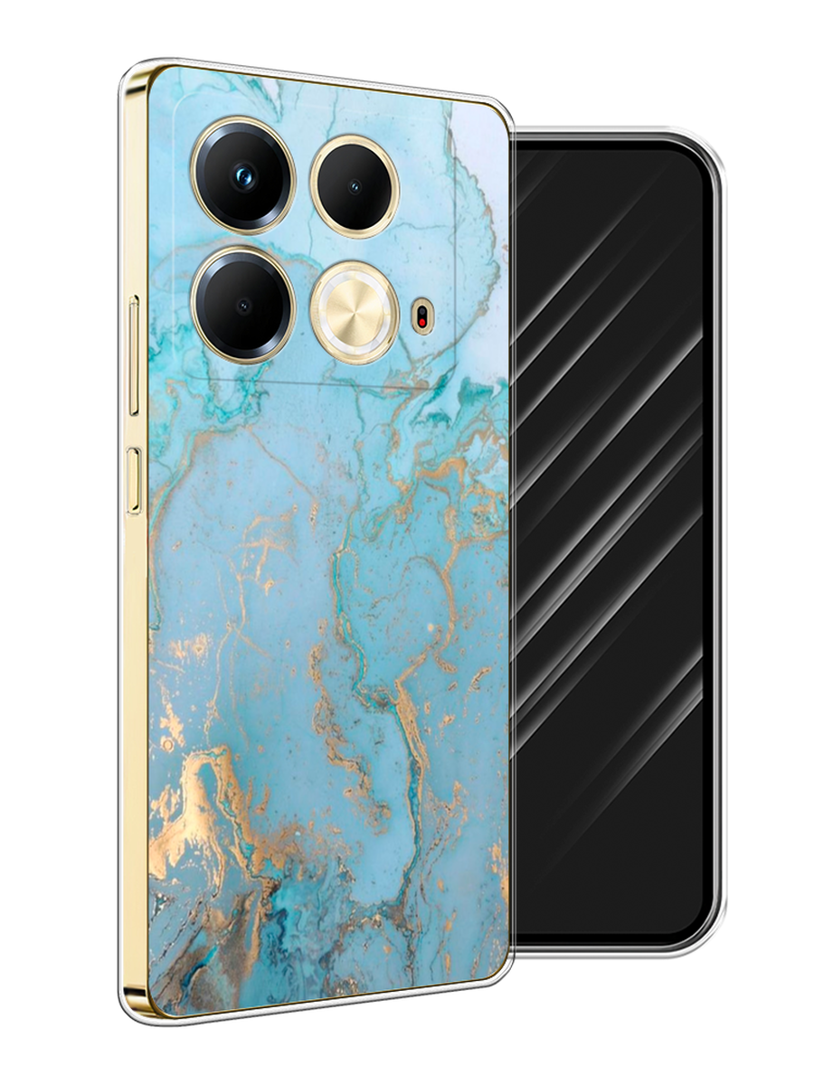 

Чехол Awog на Infinix Note 40 "Голубой мрамор рисунок", 3105850-1