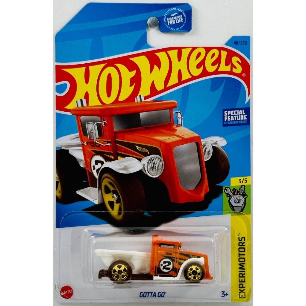 Машинка Hot Wheels грузовик HKK73 металлическая GOTTA GO оранжевый игрушечная машинка цементовоз голубой желтый оранжевый bt2511