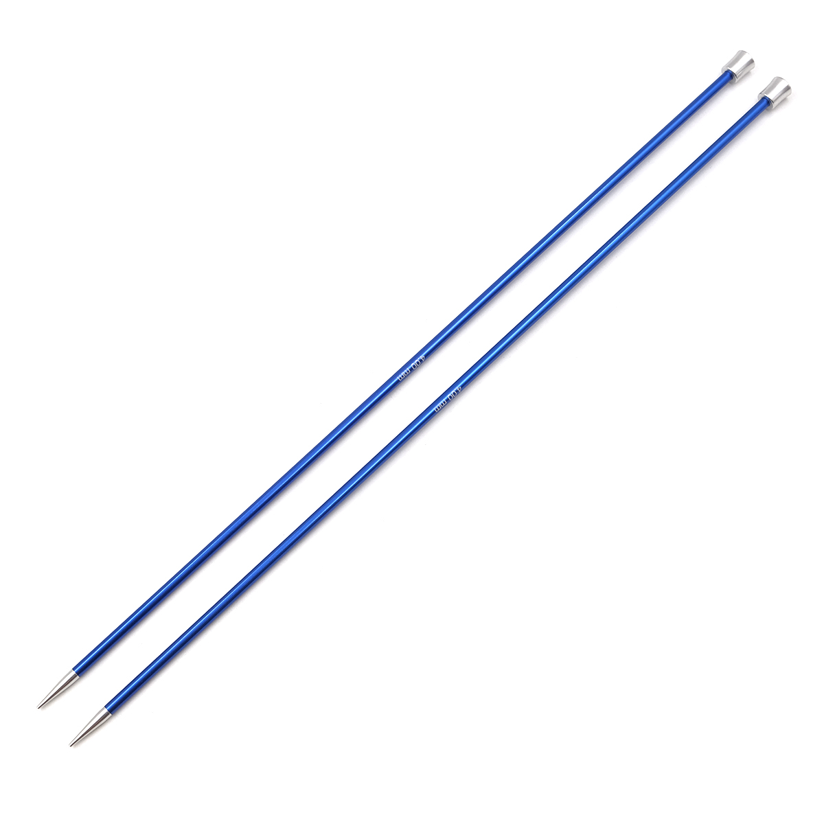 

47299 Спицы прямые Zing 4мм/35см, алюминий, сапфир (темно-синий), 2шт, KnitPro