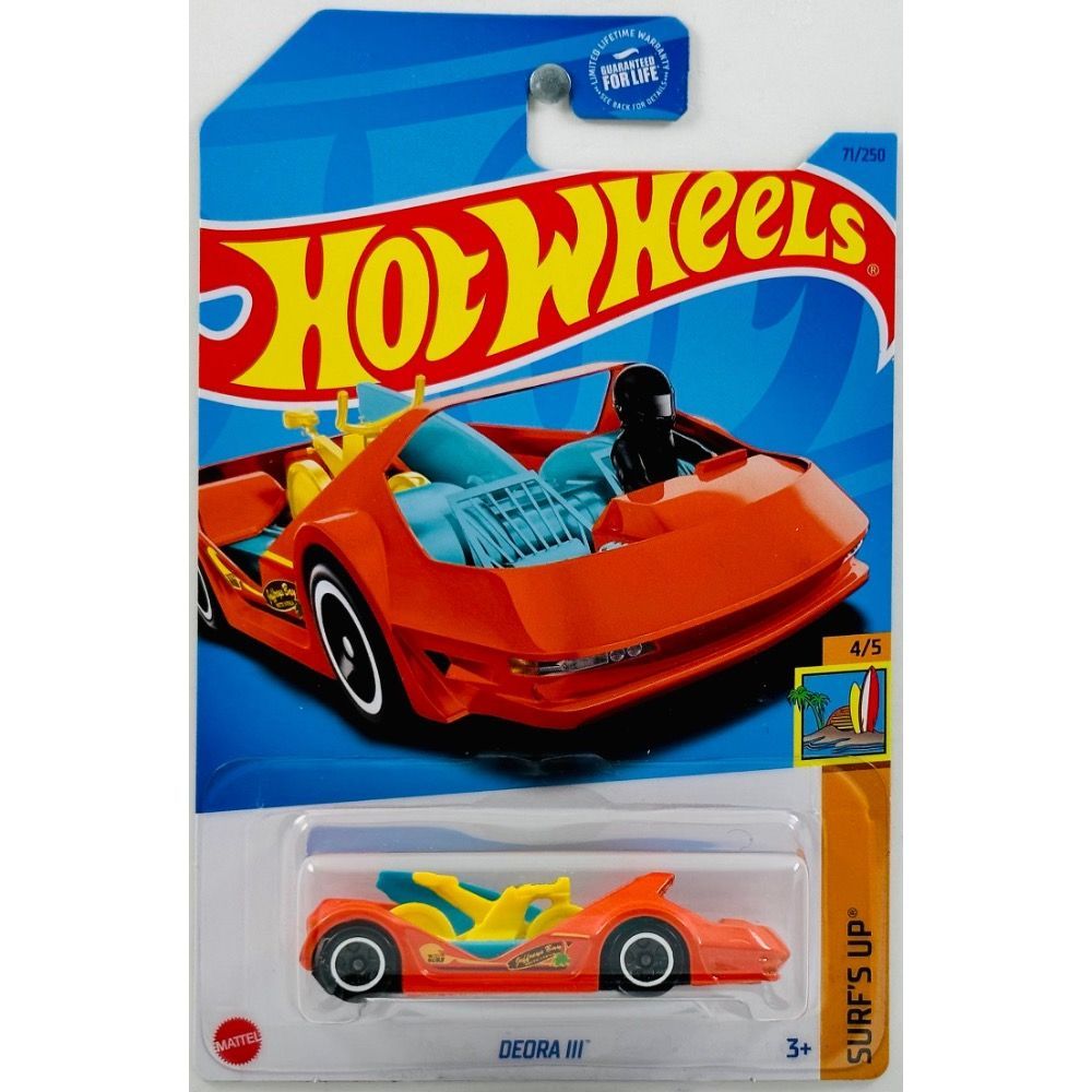 Машинка Hot Wheels легковая машина HKK81 металлическая DEORA 3 оранжевый автомобиль полесье легион 2 оранжевый в коробке