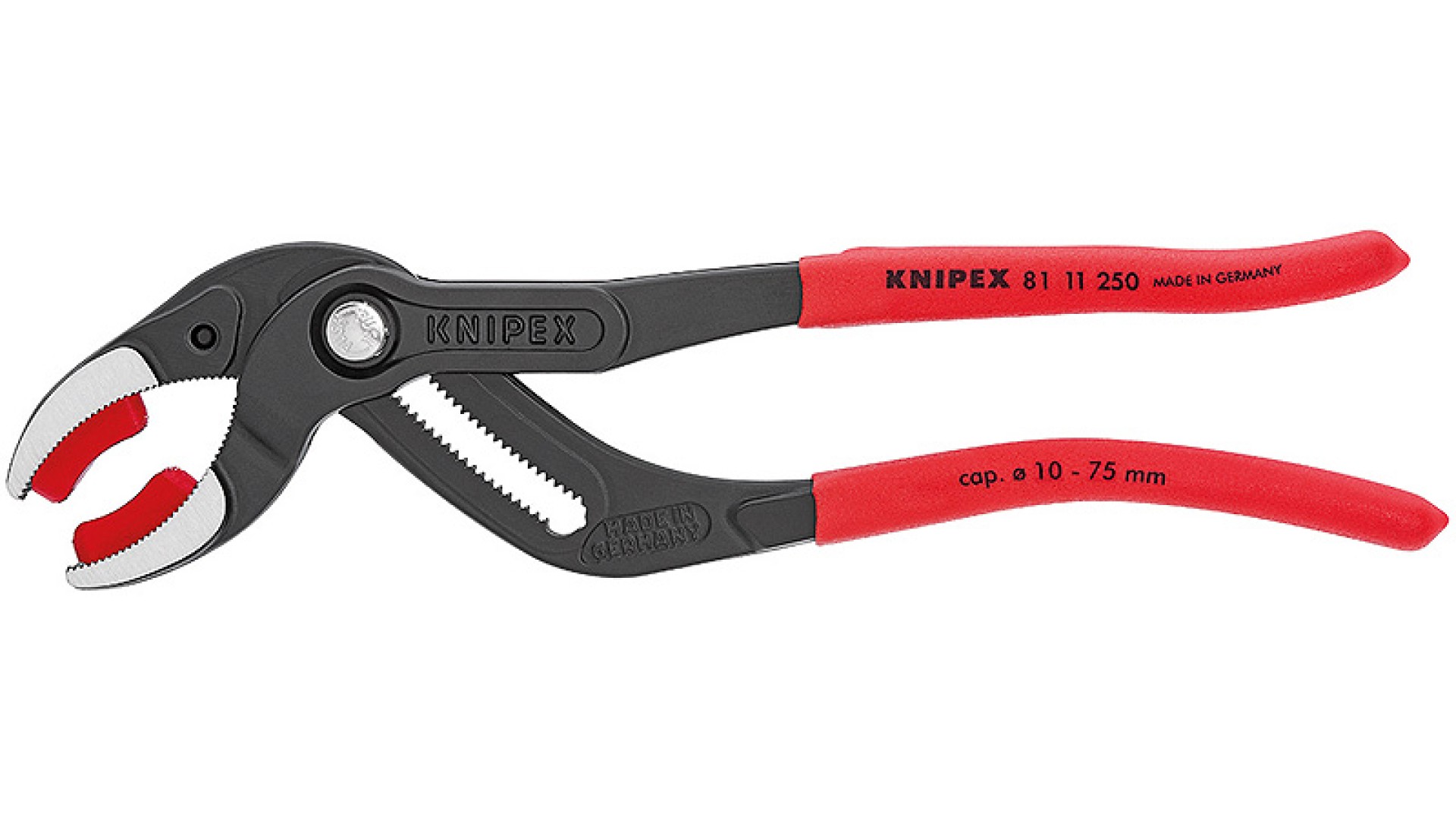 

Строительные клещи Knipex KN-8111250 переставные трубные, зев 10-75 мм, длина 250 мм, KN-8111250