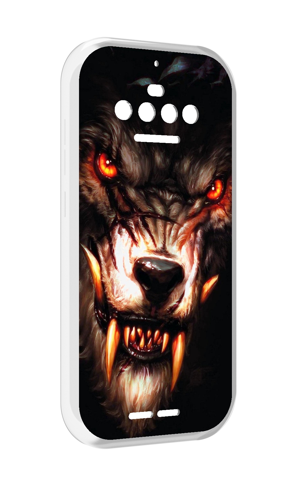 

Чехол MyPads злой голодный волк мужской для Oukitel F150 R2022, Прозрачный, Tocco