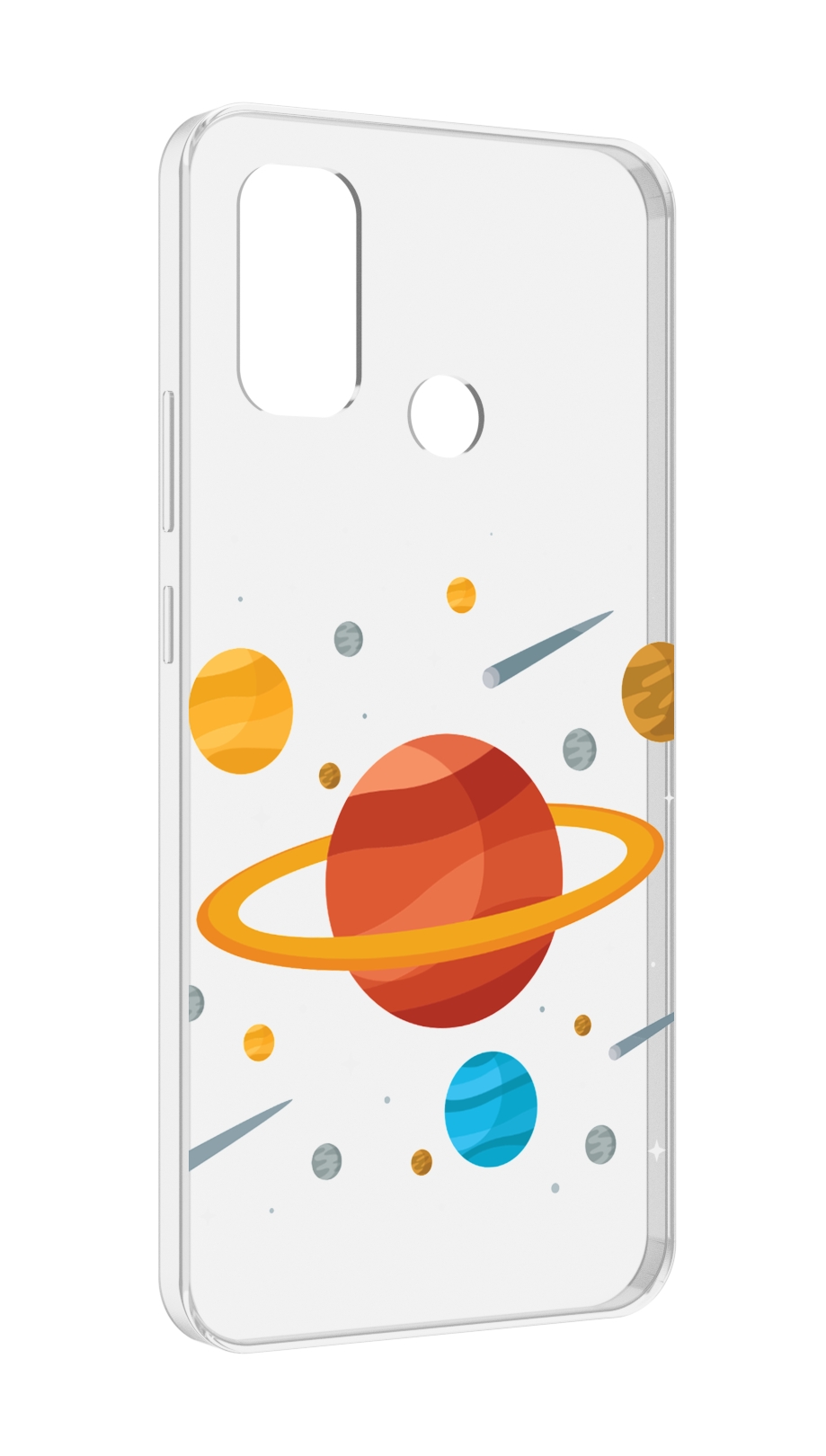 

Чехол MyPads Планета-Сатурн для UleFone Note 10P/Note 10, Прозрачный, Tocco