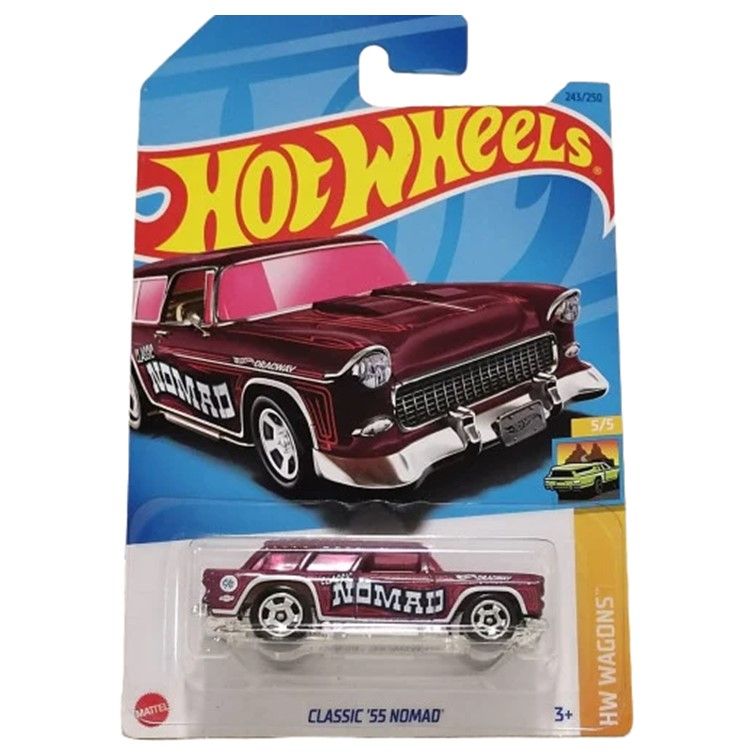 Машинка Hot Wheels легковая машина HKH73 металлическая Classic 55 Nomad бордовый