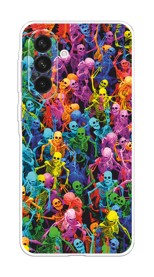 

Чехол на Samsung Galaxy A56 5G Вечеринка скелетов, Фиолетовый;желтый;оранжевый, 2110850-1