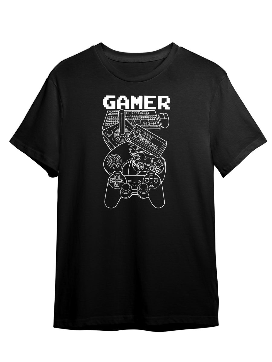 

Футболка унисекс Каждому Своё Джойстик/Геймер/Geek/Ретро GMRT6 черная 4XL, "Джойстик/Геймер/Geek/Ретро" GMRT6