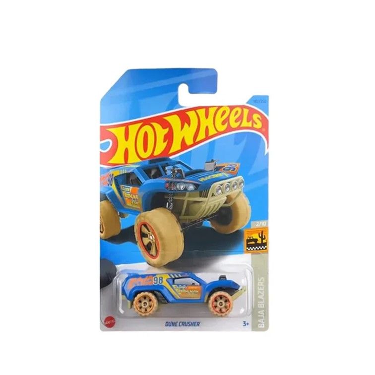 Машинка Hot Wheels багги HKJ58 металлическая Dune Crusher синий детский электромобиль rivertoys багги р555рр синий с пультом управления до 12 км