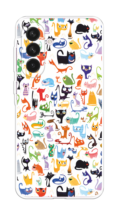 

Чехол на Samsung Galaxy A56 5G Цветные коты, Разноцветный, 2110850-1