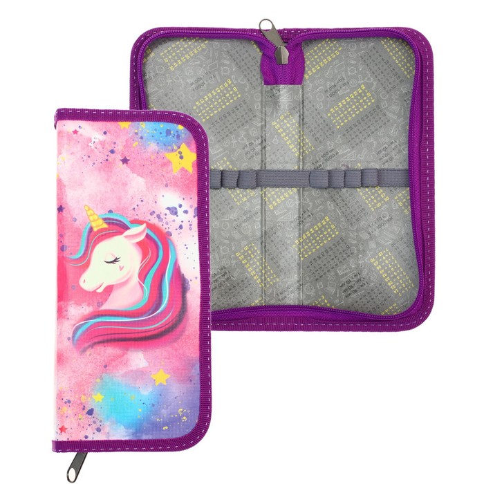 

Пенал 1 секция 90 х 195 лам.карт Calligrata «Единорог», Розовый;фиолетовый