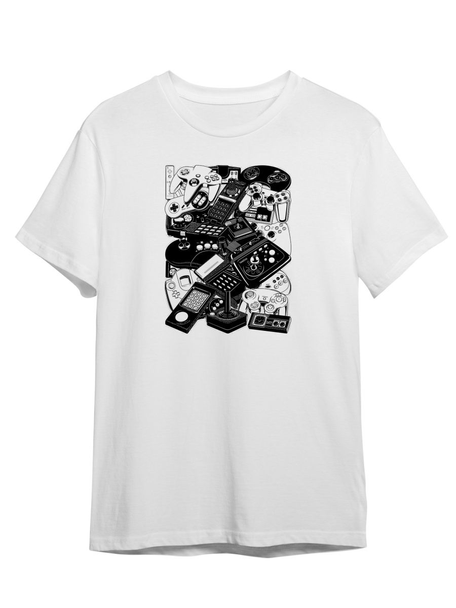 

Футболка унисекс Каждому Своё Джойстик/Геймер/Geek/Ретро GMRT7 белая XS, Белый, "Джойстик/Геймер/Geek/Ретро" GMRT7