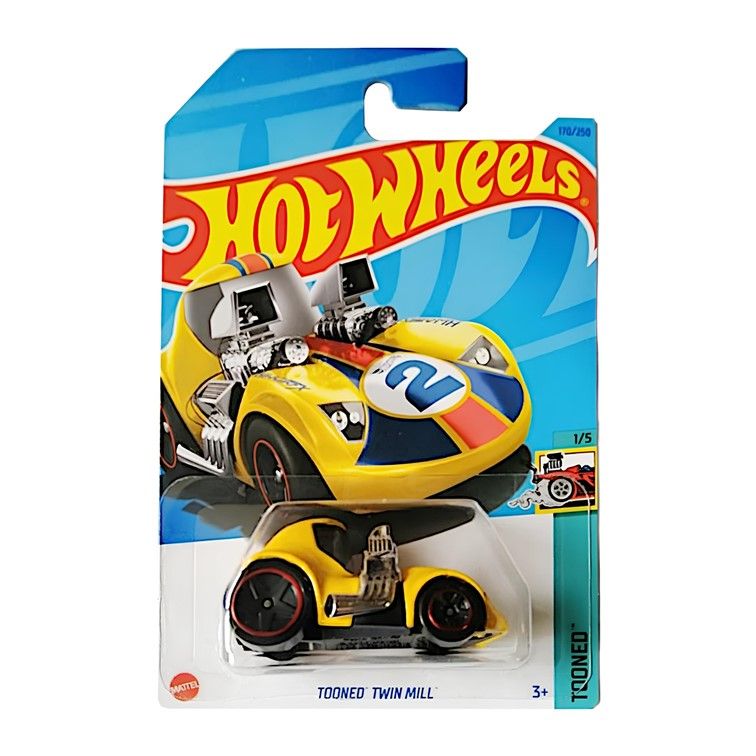 Машинка Hot Wheels багги HKJ84 металлическая Tonned Twin Mill желтый машинка hot wheels experimotors hw braille racer twin mill hkk74 n522