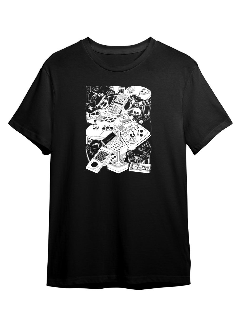 

Футболка унисекс Каждому Своё Джойстик/Геймер/Geek/Ретро GMRT7 черная 3XL, Черный, "Джойстик/Геймер/Geek/Ретро" GMRT7