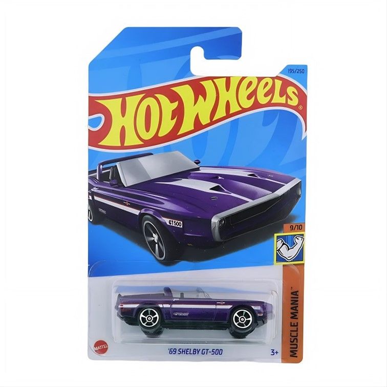 Машинка Hot Wheels легковая машина HKJ50 металлическая 69 Shelby GT-500 фиолетовый