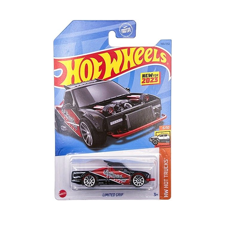 Машинка Hot Wheels пикап HKG56 металлическая Limited Grip черный;красный
