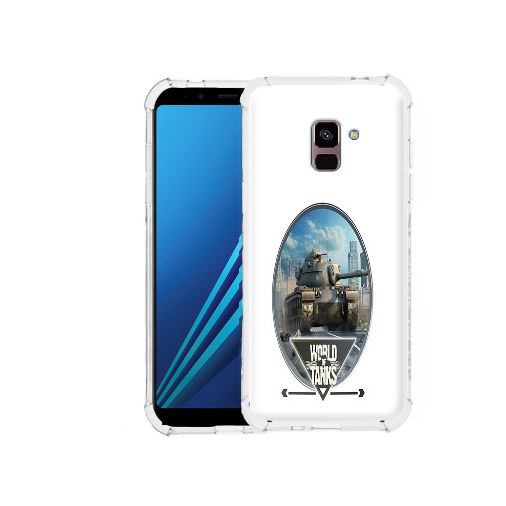 

Чехол MyPads Tocco для Samsung Galaxy A8 Plus игра с танками (PT119249.593.375), Tocco