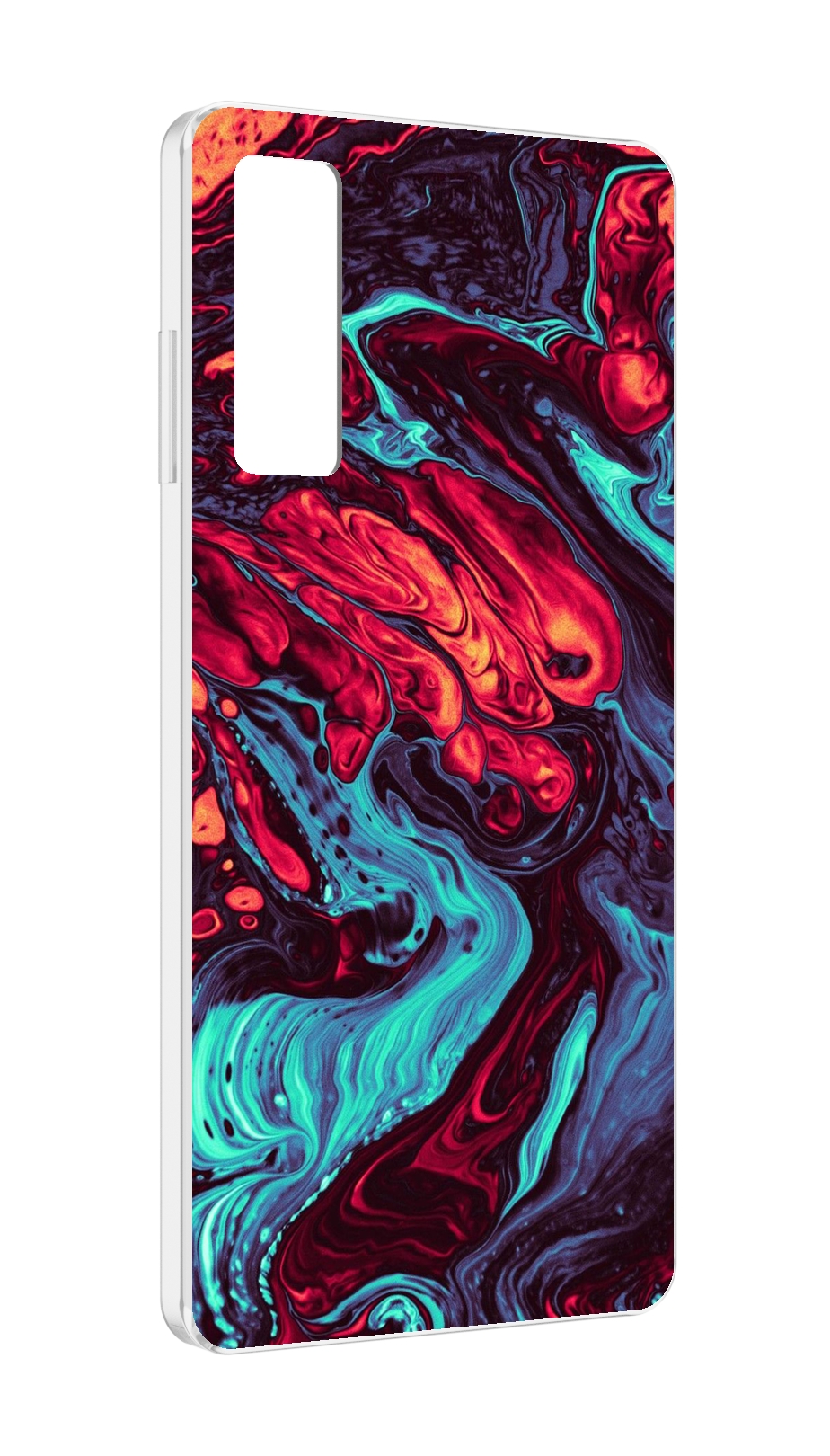 

Чехол MyPads разбавленная краска для TCL 20 5G, Прозрачный, Tocco