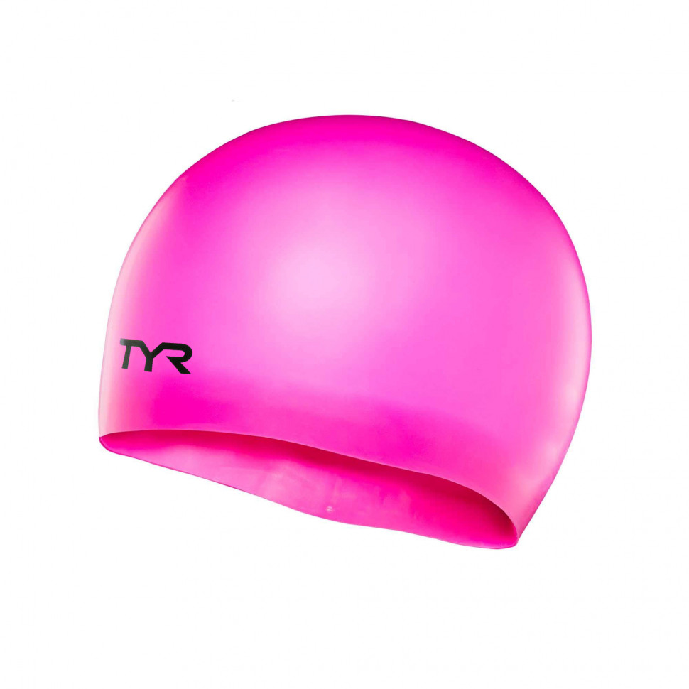 

Шапочка для плавания подростковая TYR Wrinkle Free Junior Silicone Cap LCSJR-693 силикон, Розовый