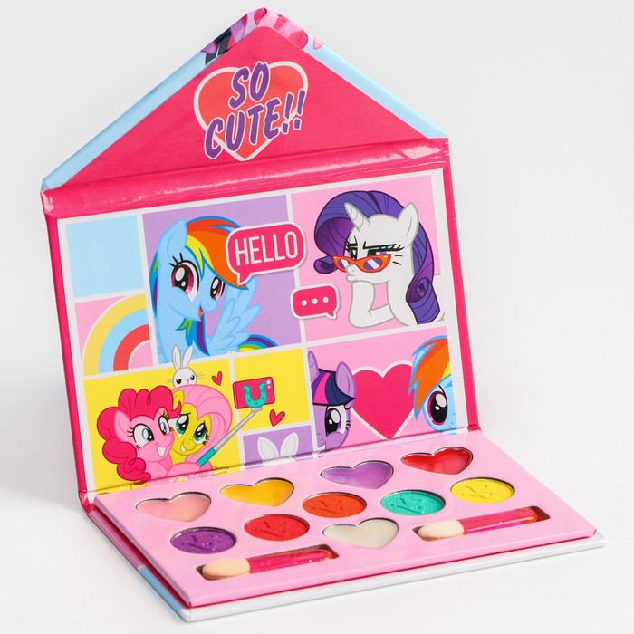 фото Набор косметики "hello" my little pony, тени 5 цв по 1,3 гр, блеск 5 цв по 0,8 гр hasbro