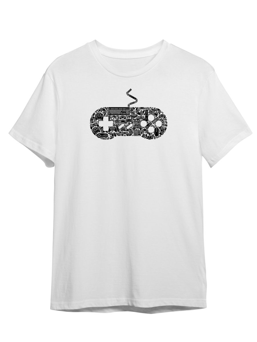 

Футболка унисекс Каждому Своё Джойстик/Геймер/Geek/Ретро GMRT9 белая 4XL, Белый, "Джойстик/Геймер/Geek/Ретро" GMRT9