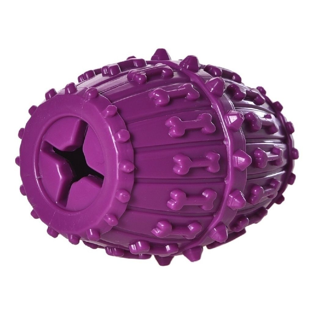 Игрушка для собак Foxie Smart Массажная с отверстием для лакомств фиолетовая