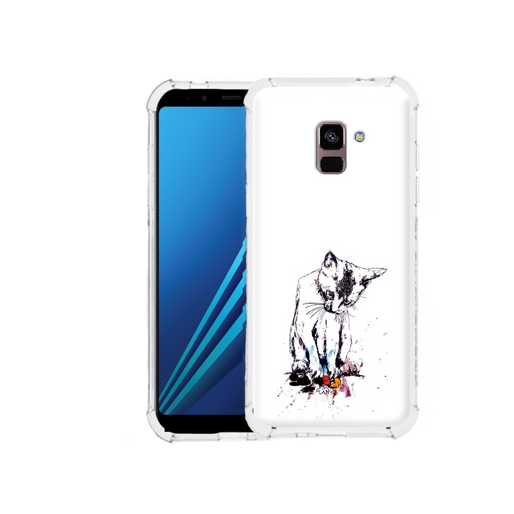 

Чехол MyPads Tocco для Samsung Galaxy A8 Plus кот и микки (PT119249.593.399), Tocco