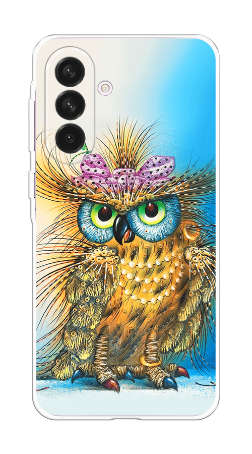 

Чехол на Samsung Galaxy A56 5G Модная сова, Коричневый;голубой, 2110850-1